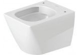 Подвесной унитаз WC Duravit ME by Starck Compact, 48x36cm, Rimless, bez rantu, крепление Durafix, белая