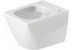 Подвесной унитаз WC Duravit ME by Starck Compact, 48x36cm, Rimless, bez rantu, крепление Durafix, белая