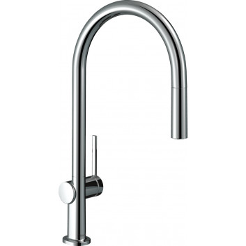 Смеситель кухонный Hansgrohe Talis M54, однорычажный, высота 435mm, выдвижной излив, 2jet, sBox, чёрный мат.