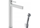 Смеситель для раковины Hansgrohe Finoris, напольный, высота 328mm, z główką Bidette и шлангом 160cm, хром