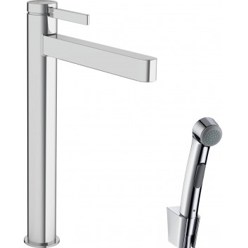 Смеситель для раковины Hansgrohe Finoris, напольный, высота 182mm, z główką Bidette и шлангом 160cm, хром