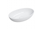 Накладная раковина Omnires Shell M+, 60x35cm, без перелива, белый глянец