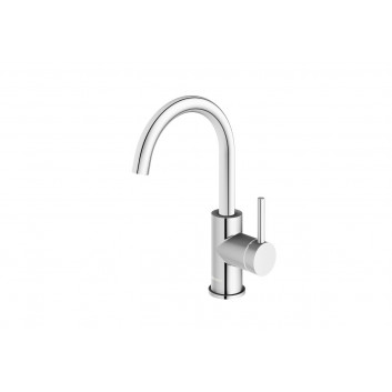 Смеситель для раковины Kohlman Axel, напольный, высота 183mm, излив 140mm, хром