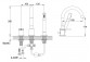 Смеситель для ванны Kohlman Axel, скрытая, излив 205mm, 2 выходы wody, хром