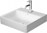 Раковина с тумбой шлифованная Duravit DuraSquare, 80x47, без отверстия под смеситель, белая