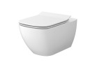 Set B245, подвесной унитаз WC Cersanit Virgo, 56x36cm, CleanOn, с сидением slim wolnoopadającą, белый