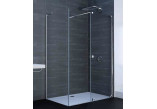 Боковая стенка do двери suwanych Walk-In Huppe Xtensa Pure 4-угл., 800x2000mm, стекло прозрачные Anti-Plaque, профиль серебряный блестящий