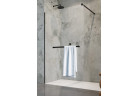 Душевая кабина walk-in Radaway Modo New Black II с вешалкой, 130x200cm, стекло бесцветное, profil чёрный