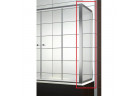 Боковая стенка для ширмы на ванную Radaway Vesta 700x1500mm, стекло fabric, profil хром