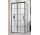 Двери кабины prysznicowej Radaway Idea Black KDJ Factory, левые, 130cm, раздвижные, стекло бесцветное, profil чёрный