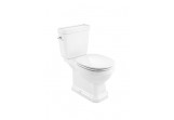Раковина WC Roca Carmen Rimless do kompaktu 67x37cm перелив двойной, Superglaze, белый