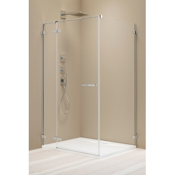 Фронт кабины prysznicowej walk-in Radaway Modo New Black IV, 120x200cm, стекло бесцветное, profil чёрный