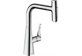 Смеситель кухонный Hansgrohe Metris Select M71, однорычажный, выдвижной излив, 2jet, sBox - хром