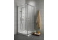 Полукруглая душевая кабина Radaway Premium A 1700, 90x90cm, rozsuwana, стекло fabric, profil хром