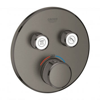 Смеситель скрытый Grohe Grohtherm SmartControl термостатическая 2-приёмники wody, polished nickel