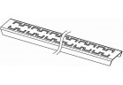Решётка прямой TECE drainline Quadratum 1200 mm хромированная сталь