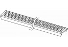 Решётка прямой TECE drainline Quadratum 1500 mm хромированная сталь