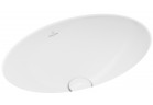 Раковина овальная Villeroy & Boch Loop&Friends, в столешнице, 430 x 280 mm, z переливом, nieszlifowana, Stone White CeramicPlus