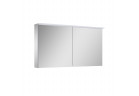 Подвесной шкафчик с зеркалом Elita Premium, 120cm, 2 дверки, 4 szklane półki, panel LED, серый