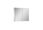 Подвесной шкафчик с зеркалом Elita Premium, 80cm, 2 дверки, 4 szklane półki, panel LED, серый