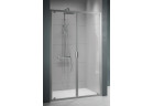 Двери для душа для ниши Novellini Lunes 2.0 B, 90-96cm, стекло бесцветное, профиль серебряный
