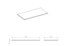 Blat Elite Marquina 140 (70+70)/49,4/2, black matt, мрамор