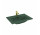Раковина с тумбой Elita Skappa 60, 61x46cm, z переливом, отверстие под смеситель, forest green мат.