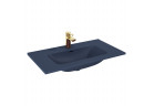 Раковина с тумбой Elita Skappa 80, 81.5 x 46.6 cm, z переливом, отверстие под смеситель, navy blue мат.