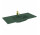 Раковина с тумбой Elita Skappa 100, 101.5 x 46.6 cm, z переливом, отверстие под смеситель, forest green мат.