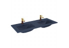 Двойная раковина с тумбой Elita Skappa 120 Duo, 121x46cm, перелив, otwory na baterie, navy blue мат.