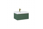 Шкафчик для раковины подвесной Elita Look, 60cm, 1 ящик, forest green мат.