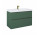 Шкафчик для раковины подвесной Elita Look, 100cm, 2 szuflady, forest green мат.