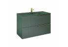 Шкафчик для раковины Elita Soho, 100cm, 2 szuflady, forest green мат.