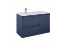 Шкафчик для раковины Elita Split, 100cm, вариант левосторонний, 2 szuflady + корзина cargo, navy blue мат.