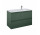 Шкафчик для раковины Elita Split, 100cm, вариант правосторонний, 3 ящика, forest green мат.