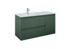 Шкафчик для раковины Elita Split, 120cm, вариант левосторонний, 2 szuflady + корзина cargo, forest green мат.