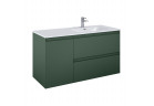 Шкафчик для раковины Elita Split, 120cm, вариант правосторонний, 2 szuflady + корзина cargo, forest green мат.