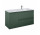 Шкафчик для раковины Elita Split, 120cm, вариант правосторонний, 2 szuflady + корзина cargo, forest green мат.