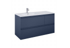 Шкафчик для раковины Elita Split, 120cm, вариант левосторонний, 3 ящика, navy blue мат.