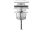 Вентиль push-open Duravit, для раковин z переливом, белый