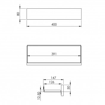 Подвесной шкафчик Elita For All, 60x31.6cm, 2 двери, орех lincoln