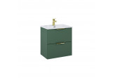 Set шкафчик с раковиной Elita Street Plus, 50cm, 2 szuflady, forest green мат.