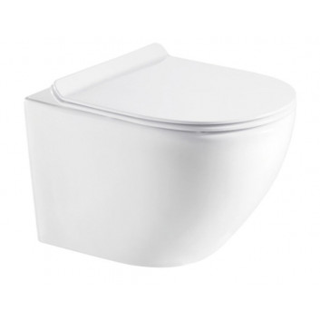 Подвесной унитаз WC Oltens Hamnes PureRim, 52x35,5cm, powłoka SmartClean, белый