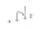 Смеситель для ванны на 4 отверстия Grohe Essence Professional, 2 выходы wody, с душевым набором, хром