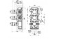 Монтажный элемент Gessi dla termostatycznej baterii душевой, 2 jednoczesne выходы wody