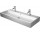 Раковина с тумбой Duravit Vero Air, 120x47cm, z переливом, 2 otwory na baterie, glazurowany spód, белый
