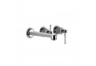 Смеситель для ванны Gessi Venti20, скрытая, излив 209mm, 2 выходы wody, хром