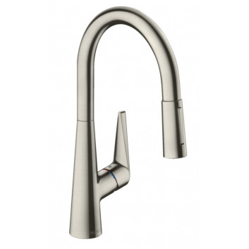 Смеситель кухонный Hansgrohe Talis M54, однорычажный, высота 435mm, выдвижной излив, 1jet, sBox, хром