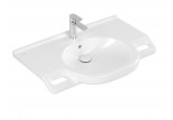 Раковина dla osób niepełnosprawnych Villeroy & Boch ViCare, 81x56cm, перелив, отверстие под смеситель, Weiss Alpin