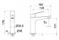 Смеситель для раковины Giulini G. My Future, напольный, высота 167mm, излив 145mm, без пробки, хром